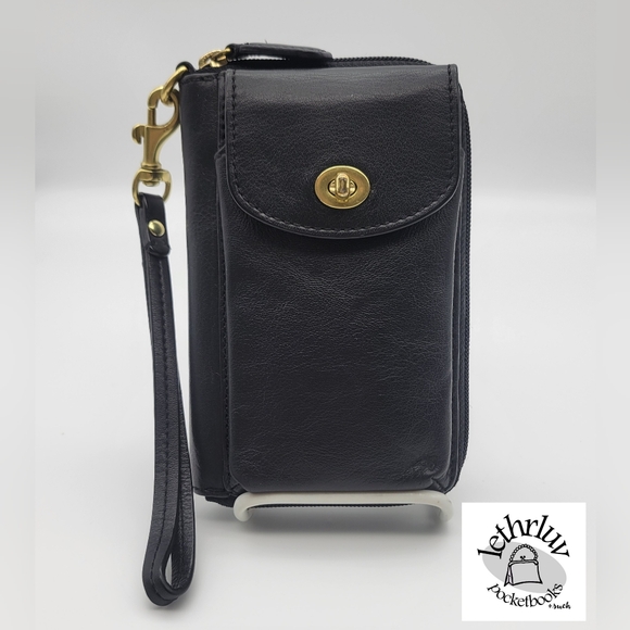 Coach Campbell Leather Universal Zip Wallet - Picture 1 of 5